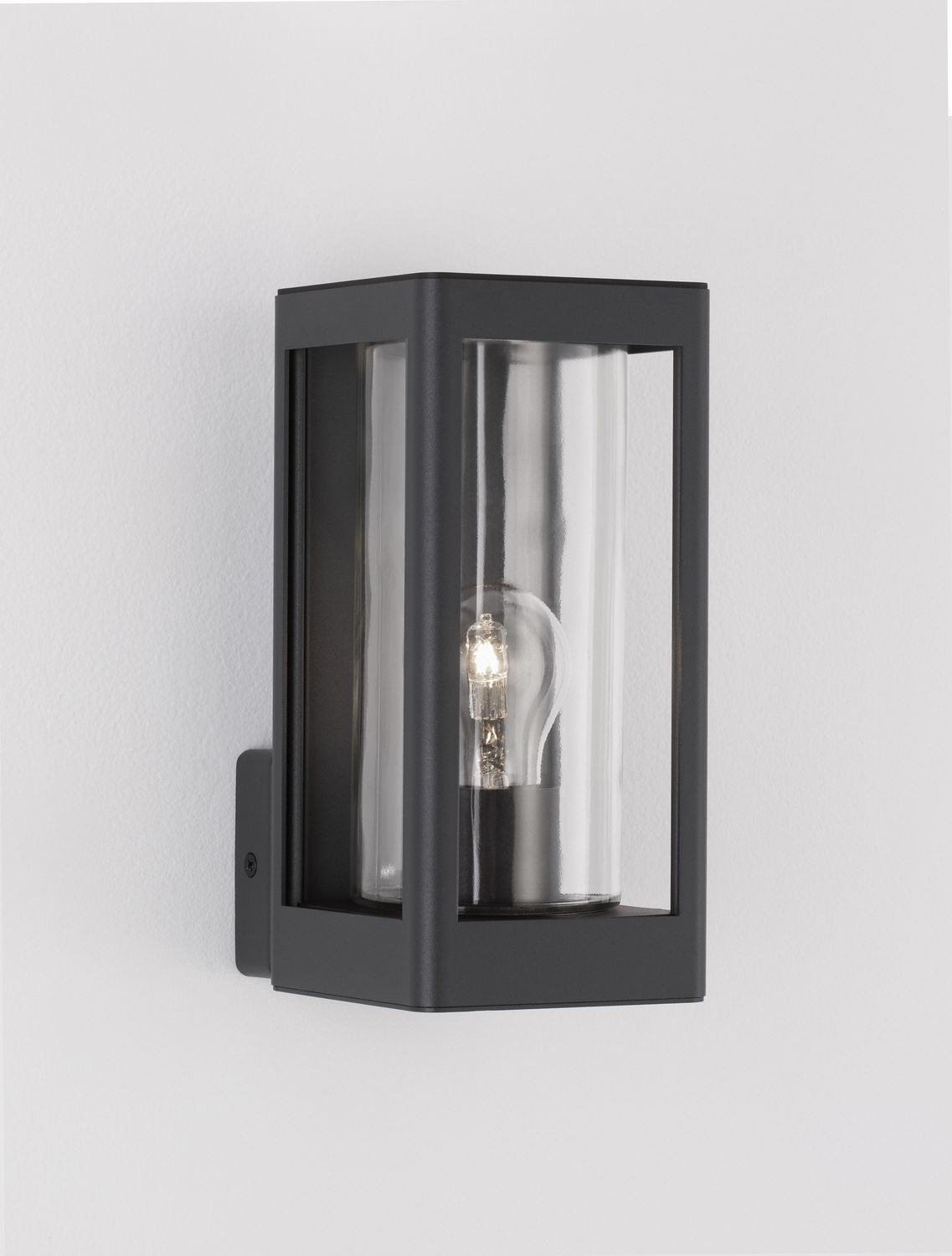 Applique extérieure Figo grise, verre