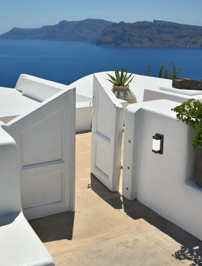 Applique extérieure Leto noire, H 29 cm (9060203)