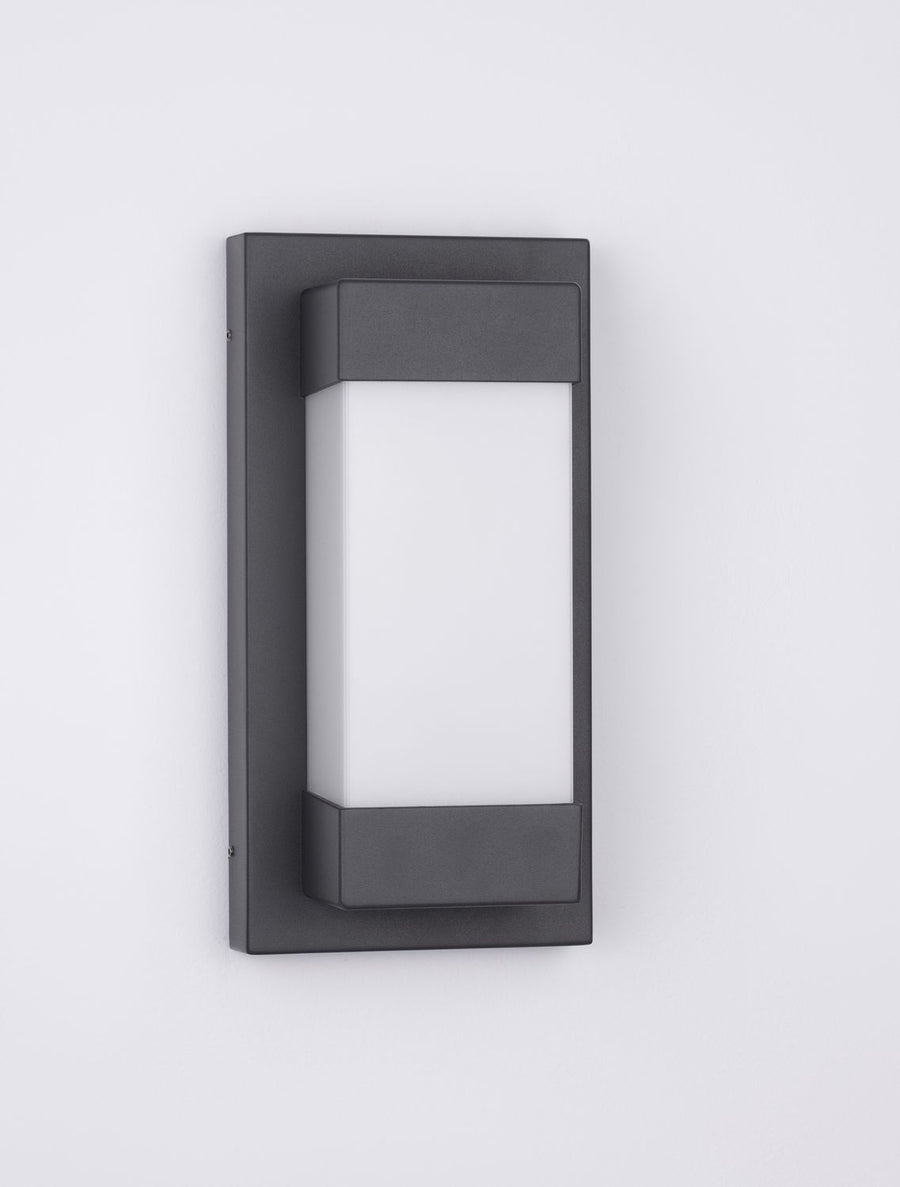Applique extérieure Leto noire, H 29 cm (9060203)