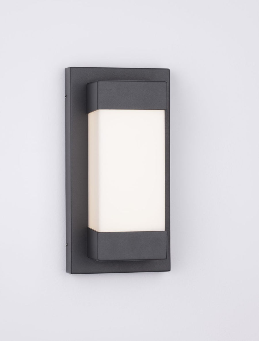 Applique extérieure Leto noire, H 29 cm (9060203)
