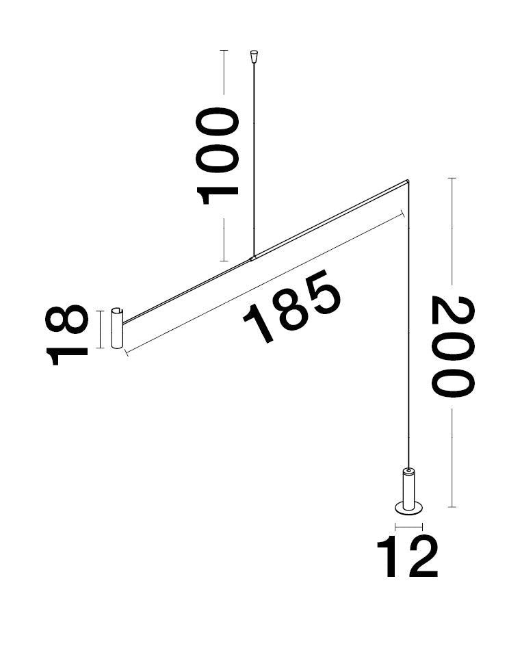 Lampadaire Voice noir
