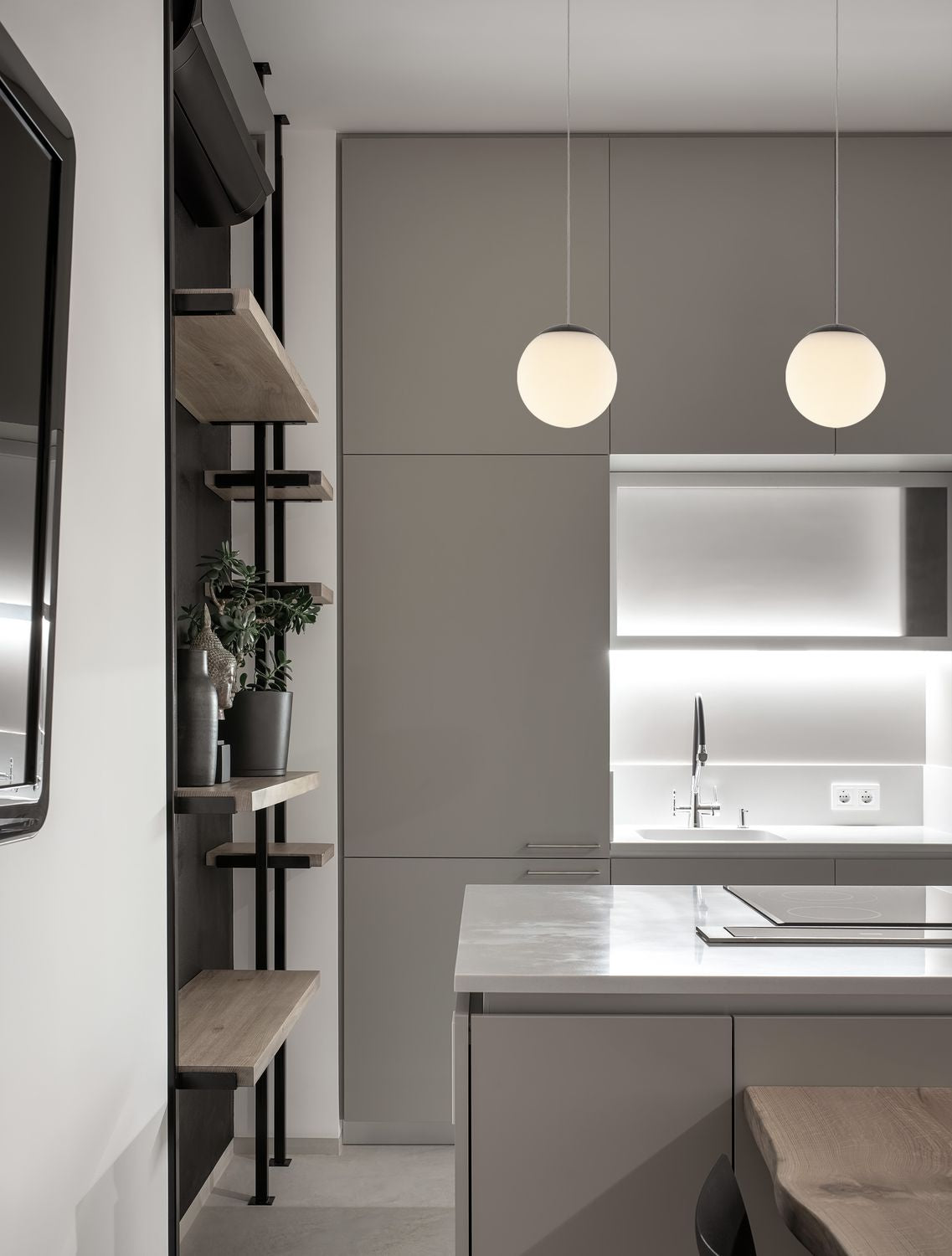 Suspension Nuvole noire, verre (9061435)