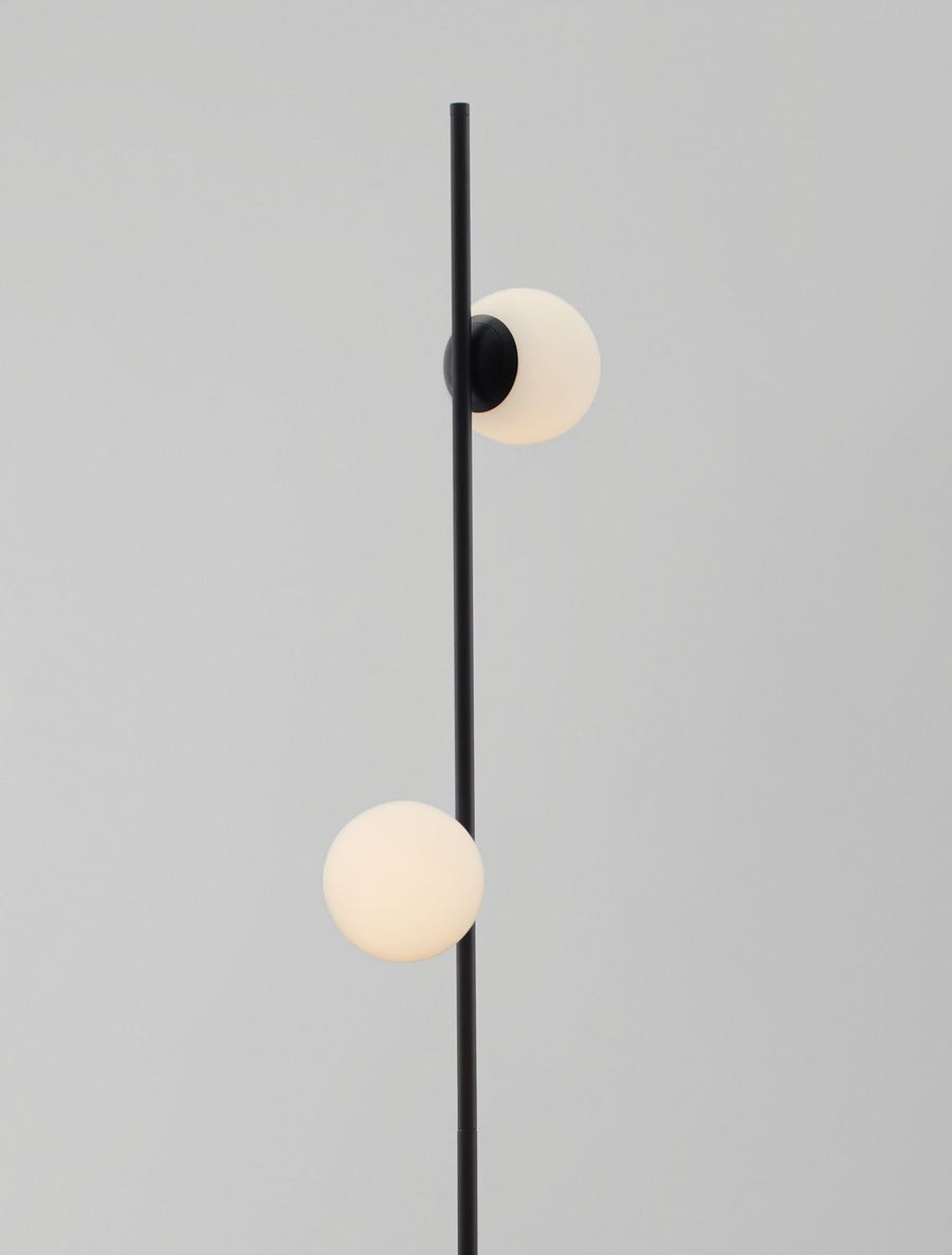 Lampadaire Nuvole noir, verre