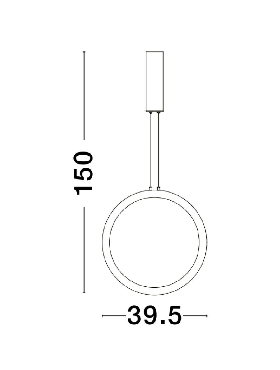 Suspension Change laiton, H 150 cm (9070166)