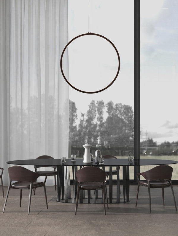 Suspension Change noire, H 200 cm
