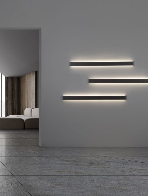 Applique murale Seline noire, L 120 cm