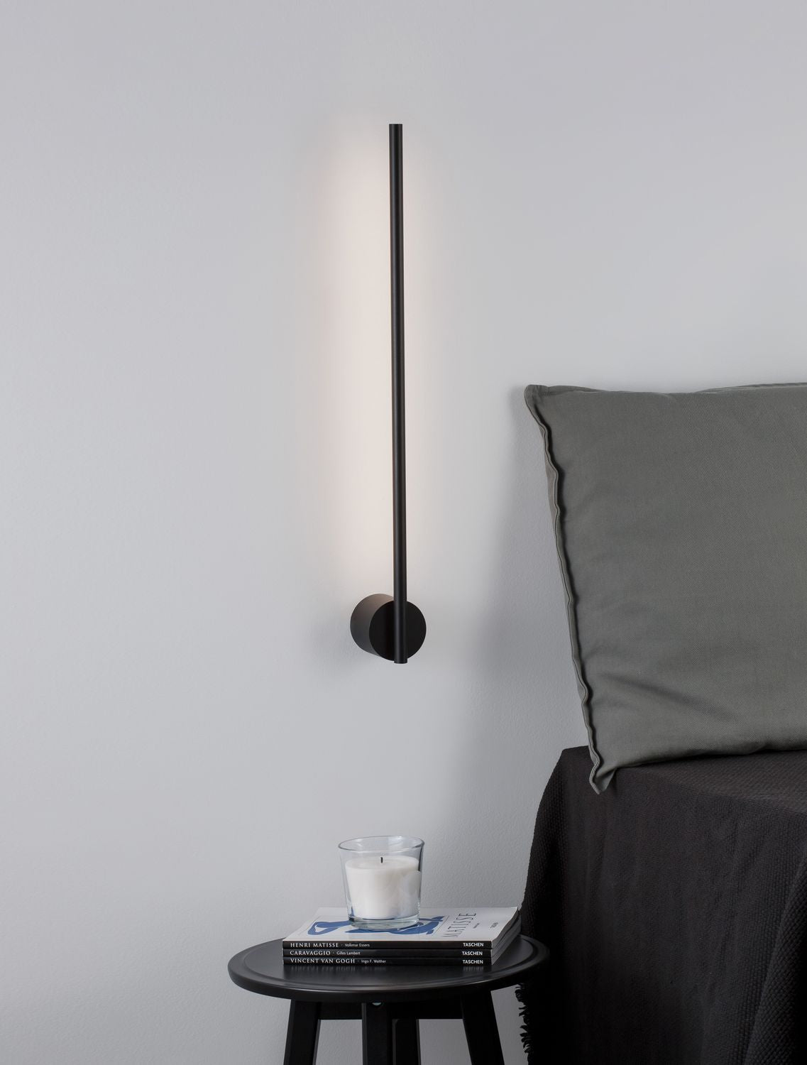 Applique murale Aden noire, H 60 cm (9081800)