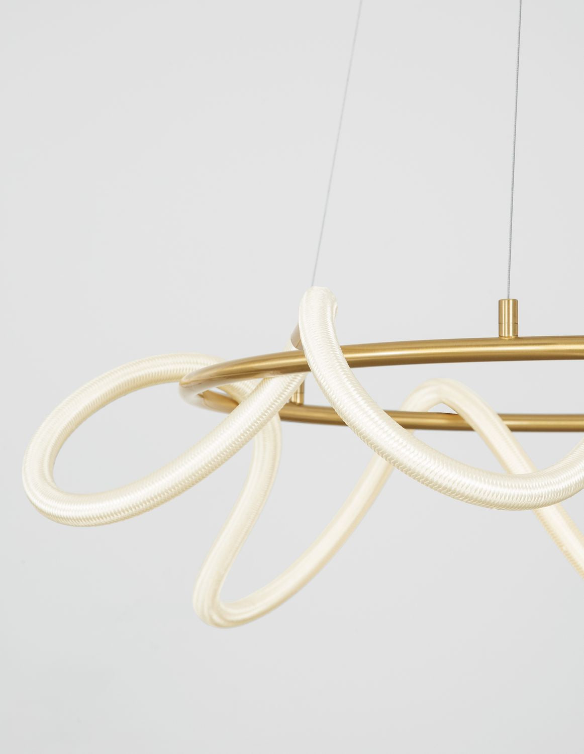 Suspension Cerelia laiton, H 120 cm