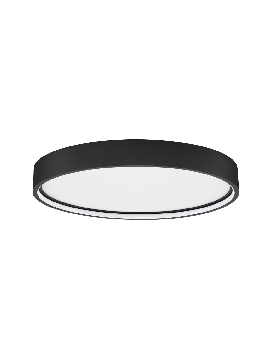 Plafonnier Olaf noir, Ø 45 cm