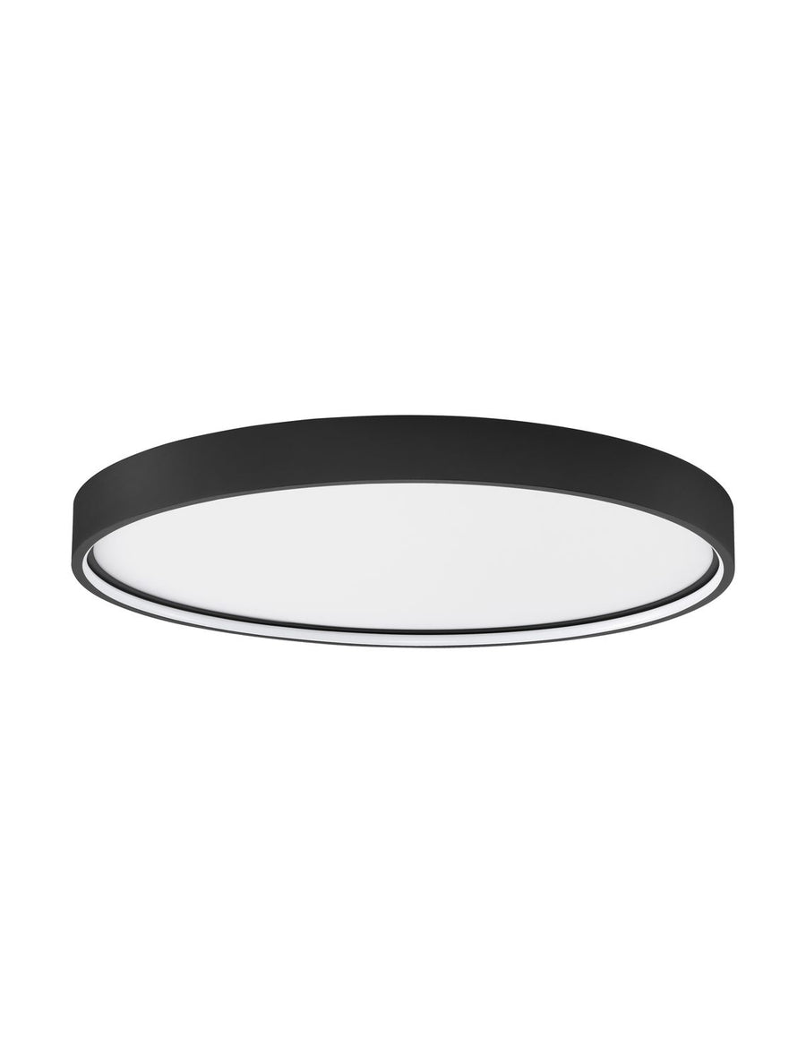 Plafonnier Olaf noir, Ø 60 cm