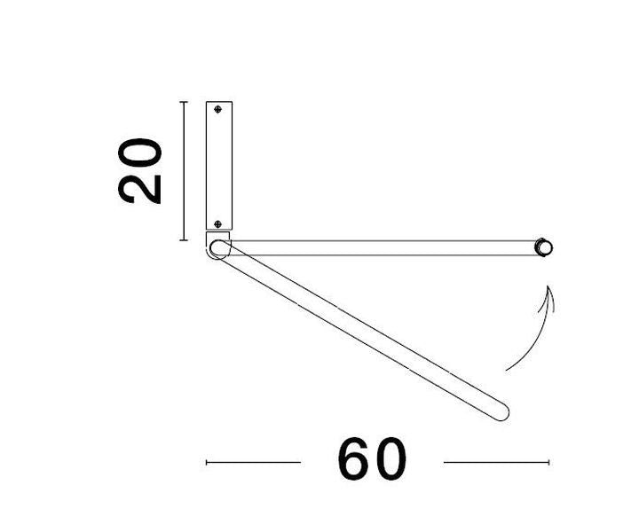 Suspension Garve noire, Ø 60 cm