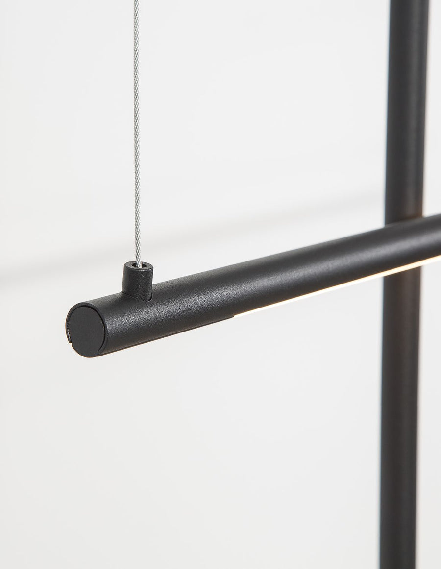 Suspension Elettra noire, H 200 cm (9088105)