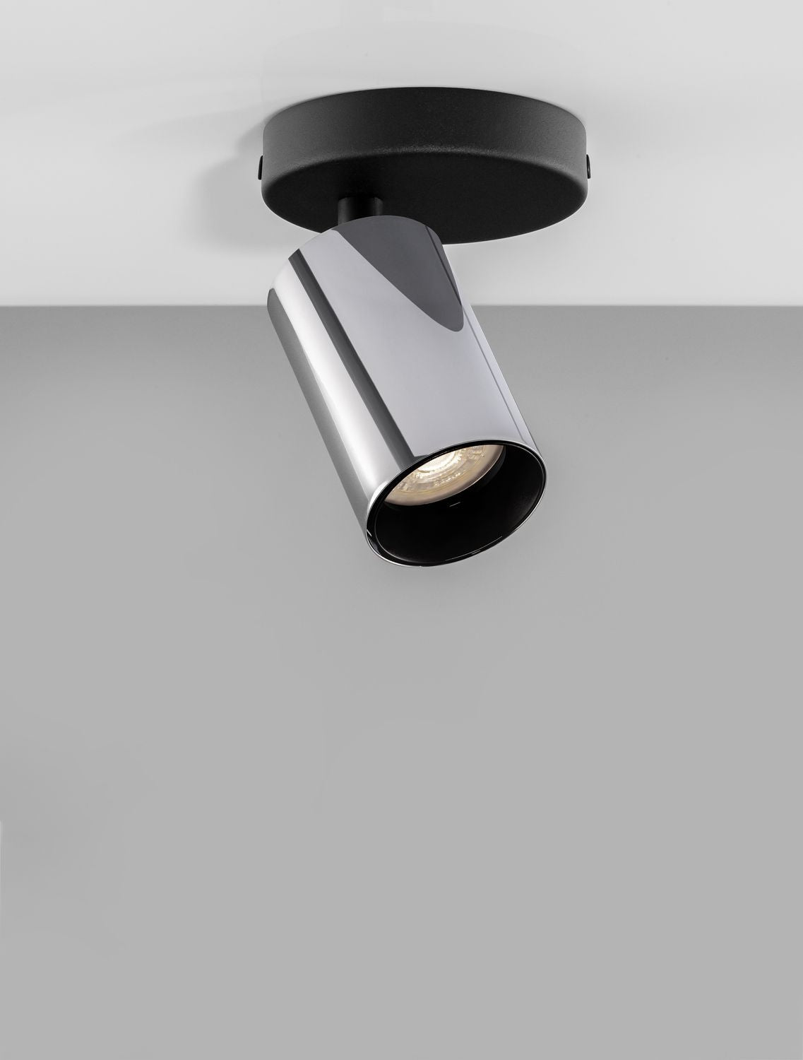 Plafonnier Inus noir, H 12,7 cm