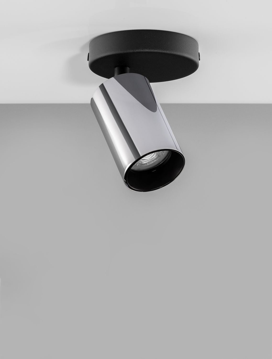 Plafonnier Inus noir, H 12,7 cm