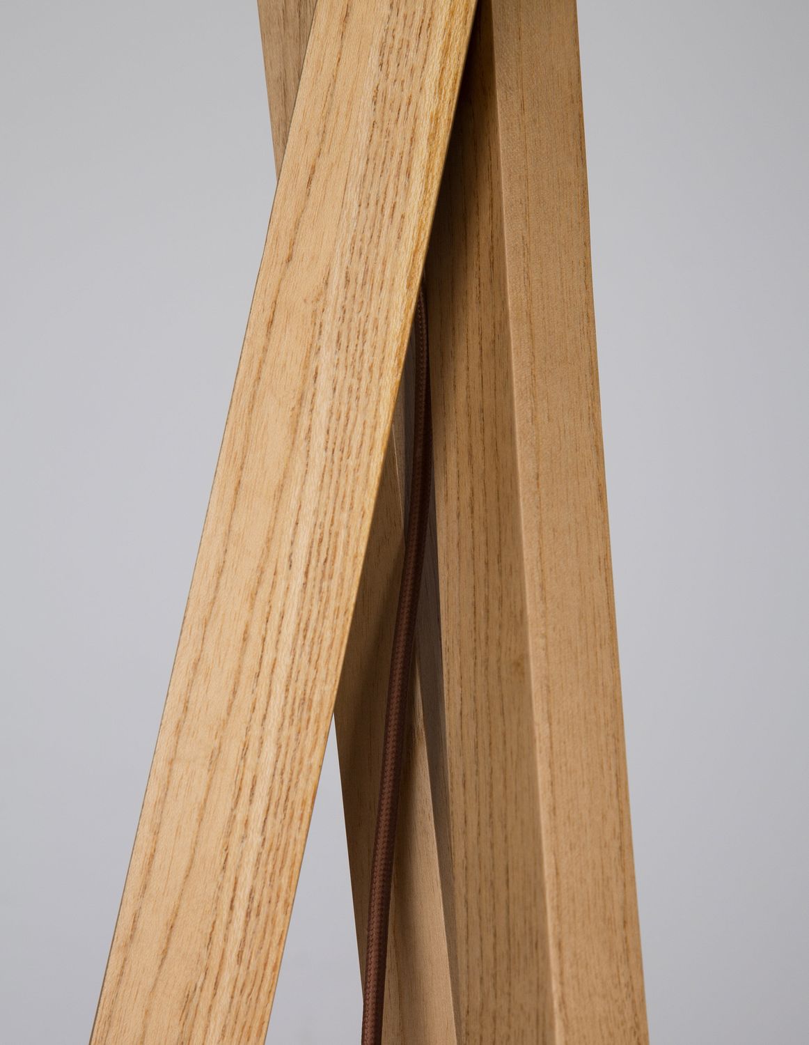 Lampadaire Salino bois, H 160 cm