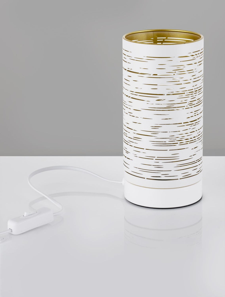 Lampe à poser Zane blanche
