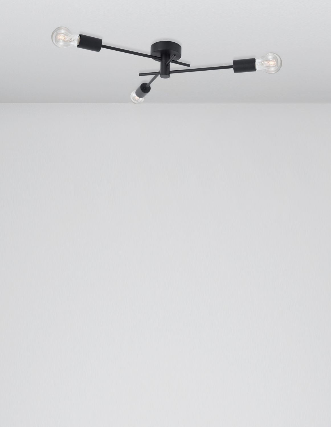 Plafonnier Granso 3 lumières noir
