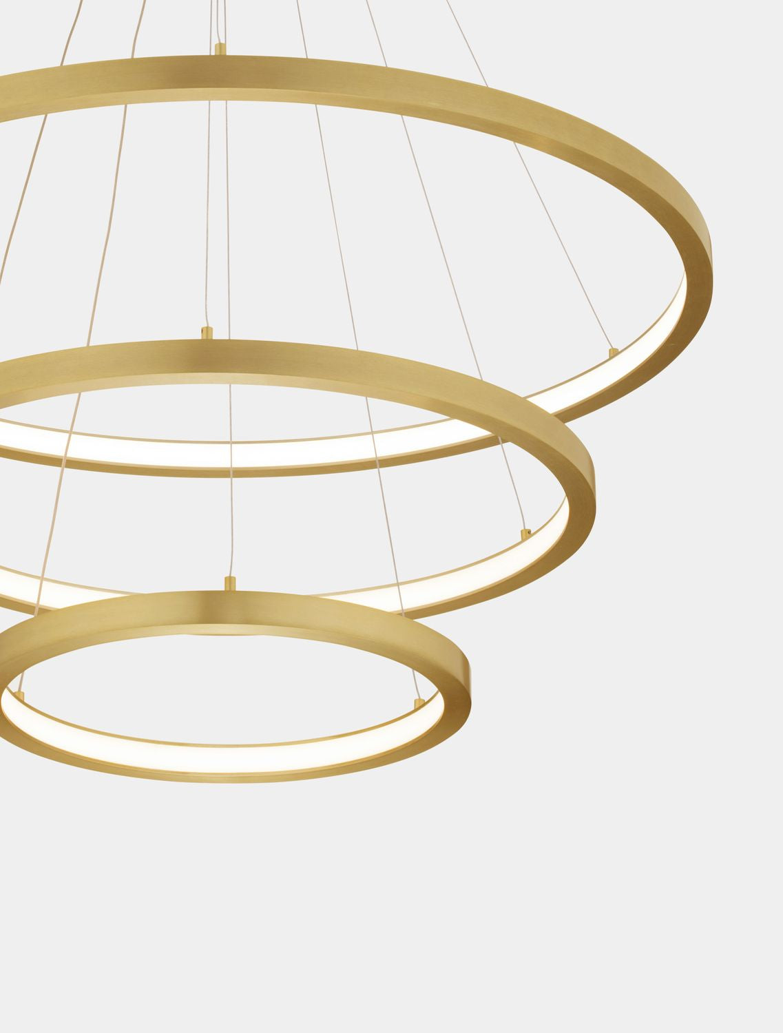 Suspension Empatia laiton, H 150 cm
