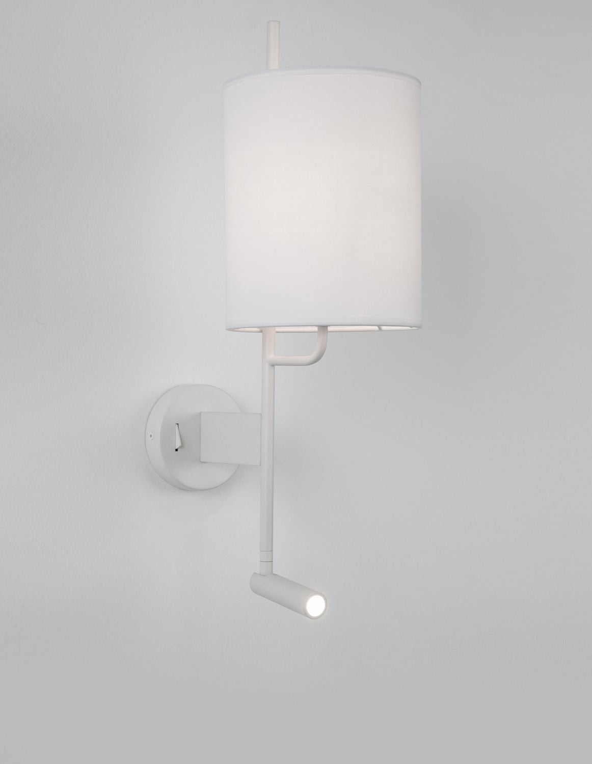 Applique murale Yama 2 lumières blanche, tissu