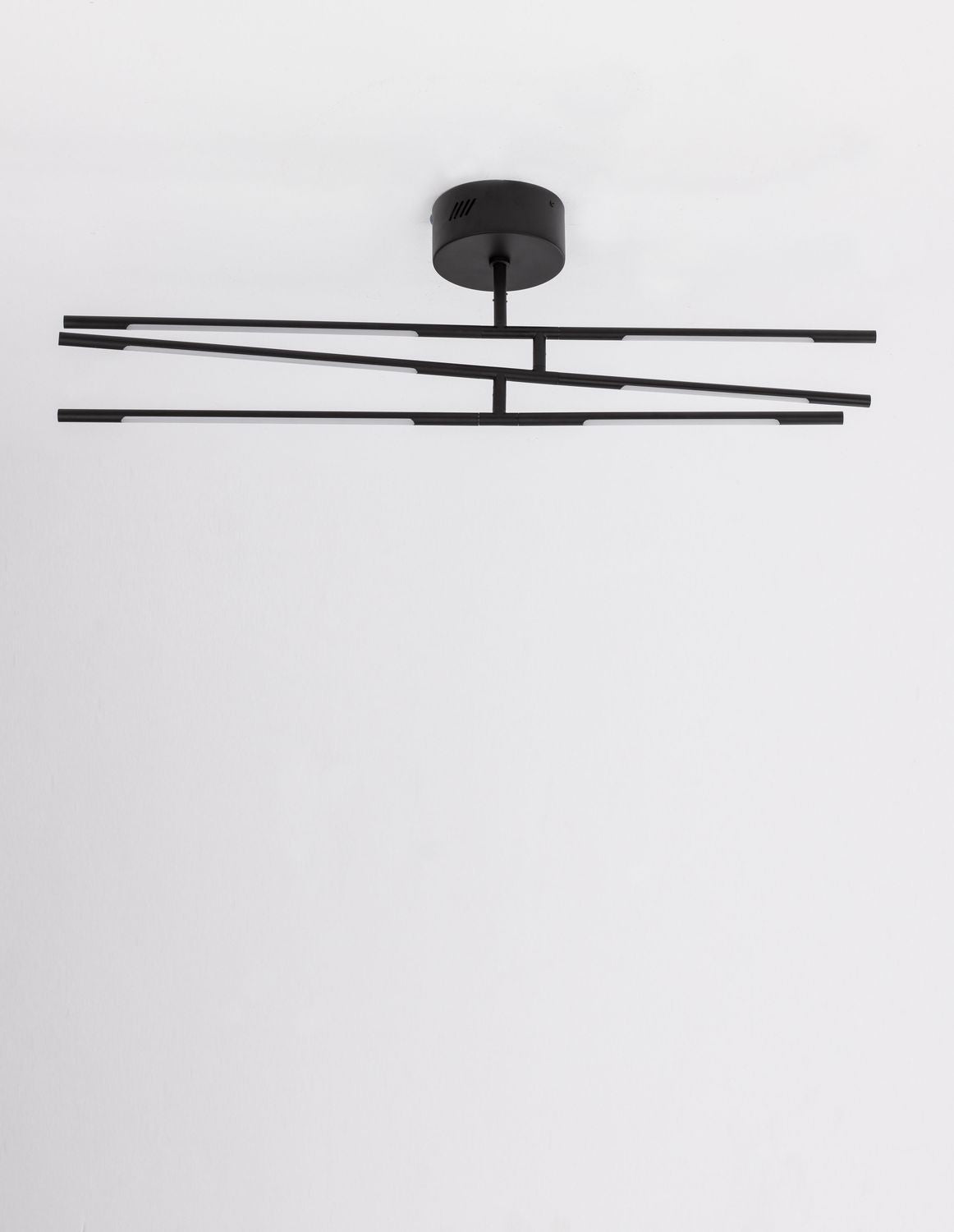 Plafonnier Raccio noir, L 84 cm