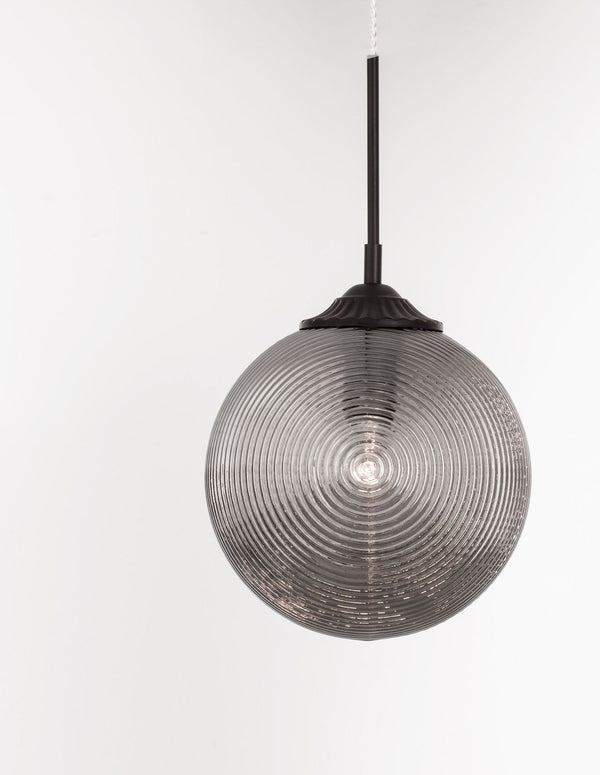 Suspension Athena noire, verre (9191210)