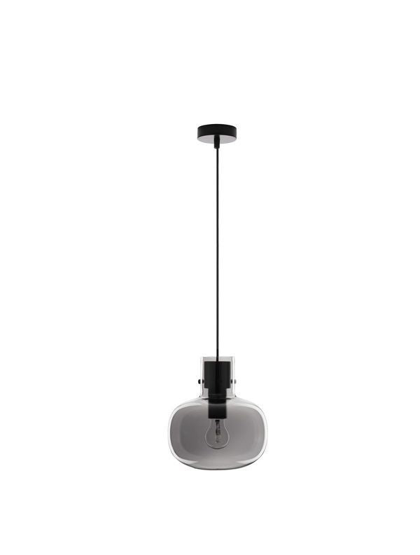 Suspension Cinzia noire, verre, H 228 cm