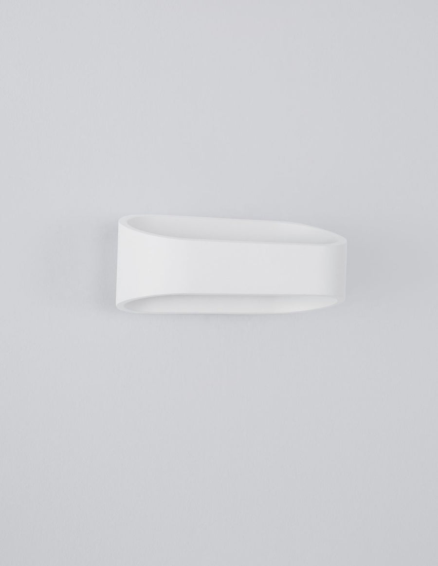 Applique extérieure Mile blanche, verre (9257871)