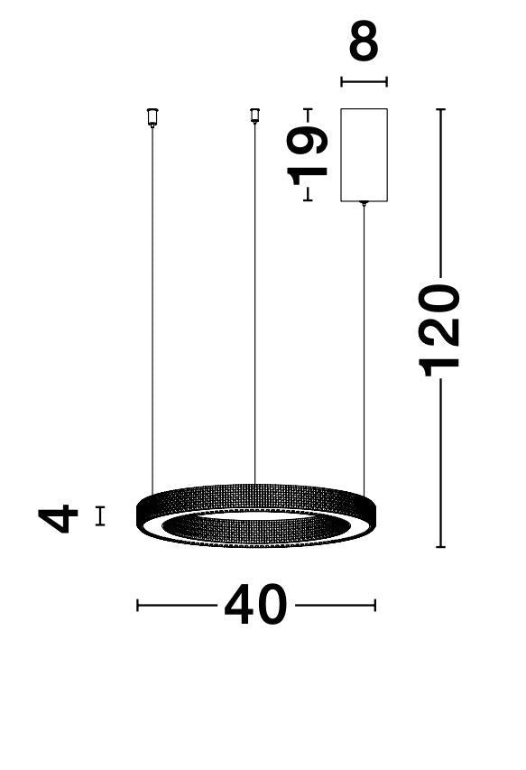 Suspension Fiore dorée (9285410)