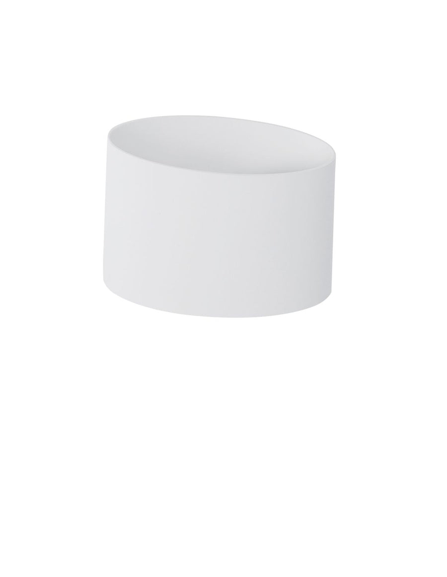 Applique extérieure Chez blanche, verre, L 85 cm