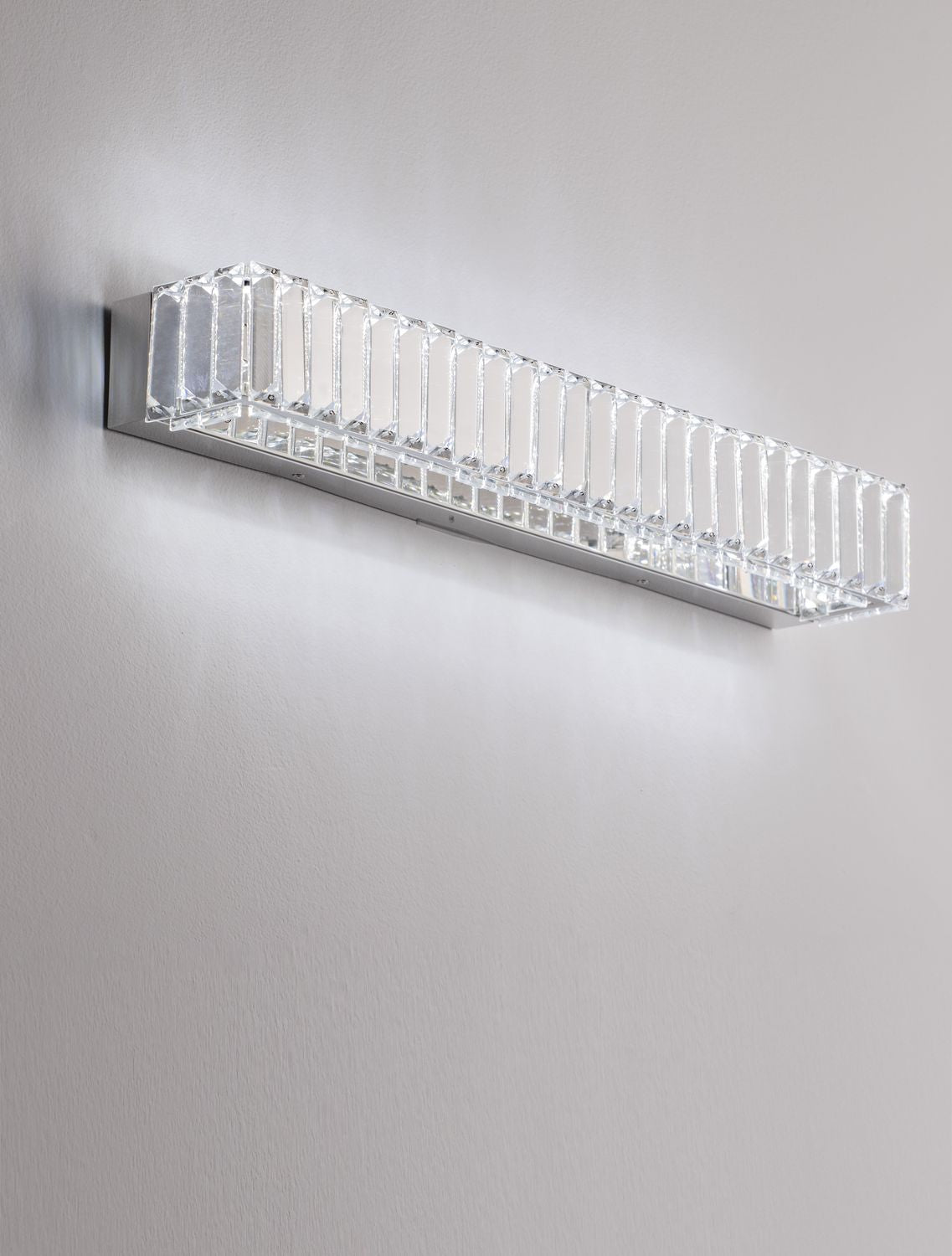 Applique murale Aurelia chromée, cristal