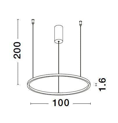Suspension Tarquin argentée (9345611)