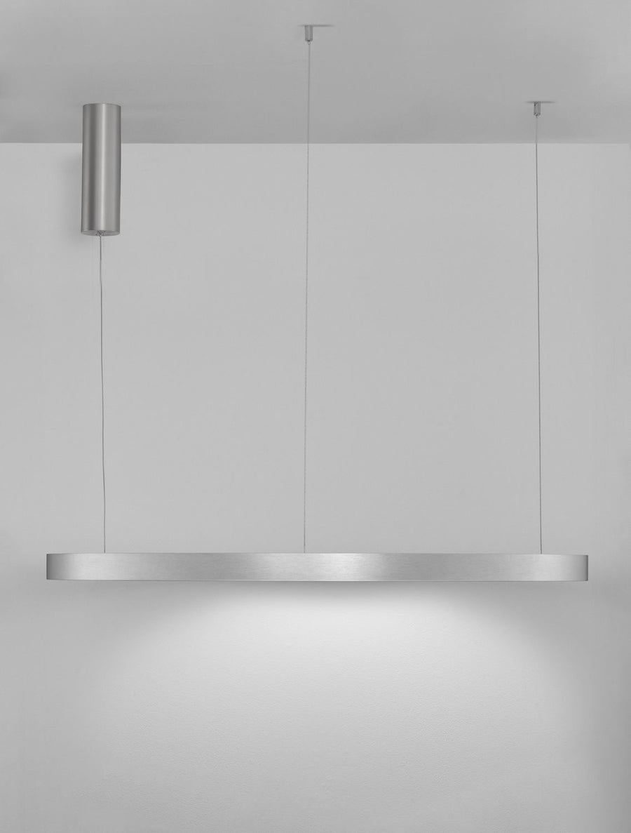 Suspension Elowen argentée, H 200 cm