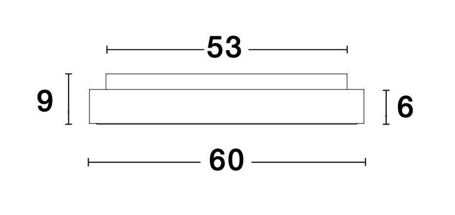 Plafonnier Rando Thin marron, Ø 60 cm
