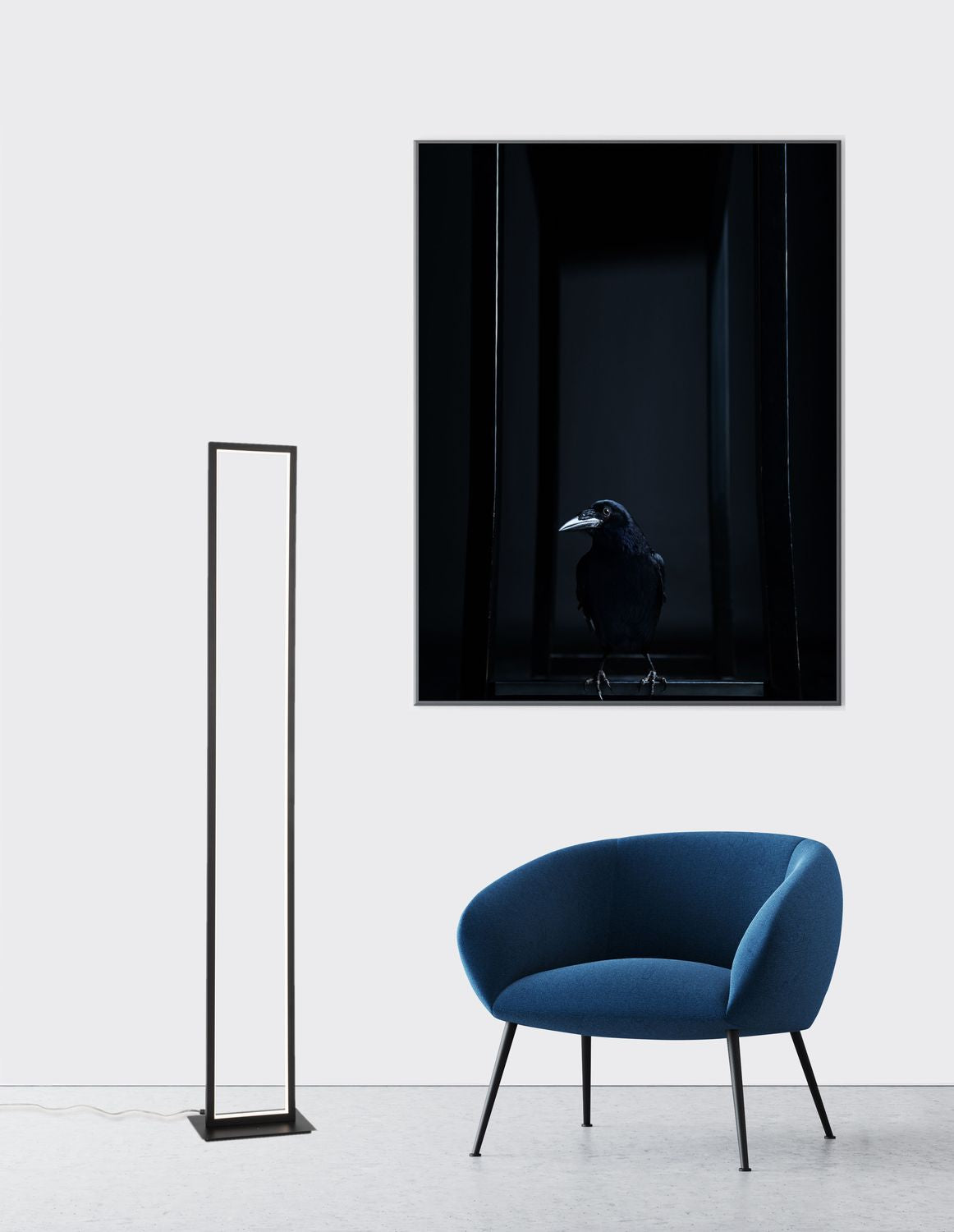 Lampadaire Wenna noir