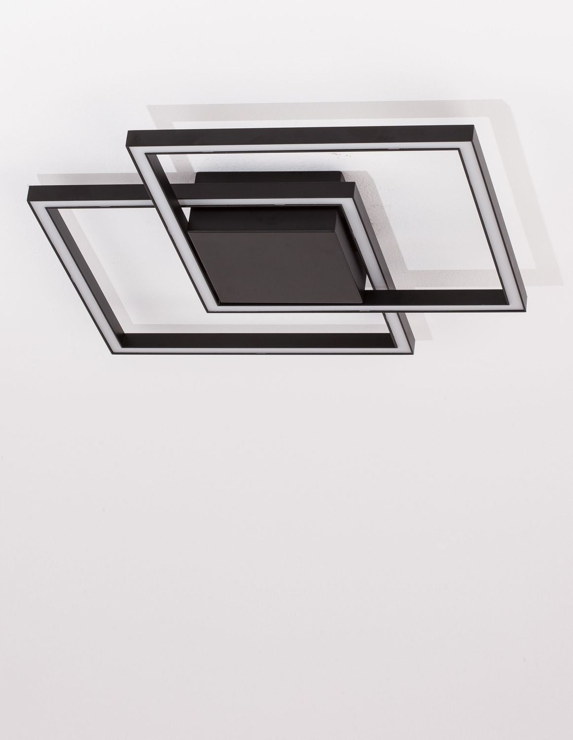 Plafonnier Bilbao noir, L 46 cm
