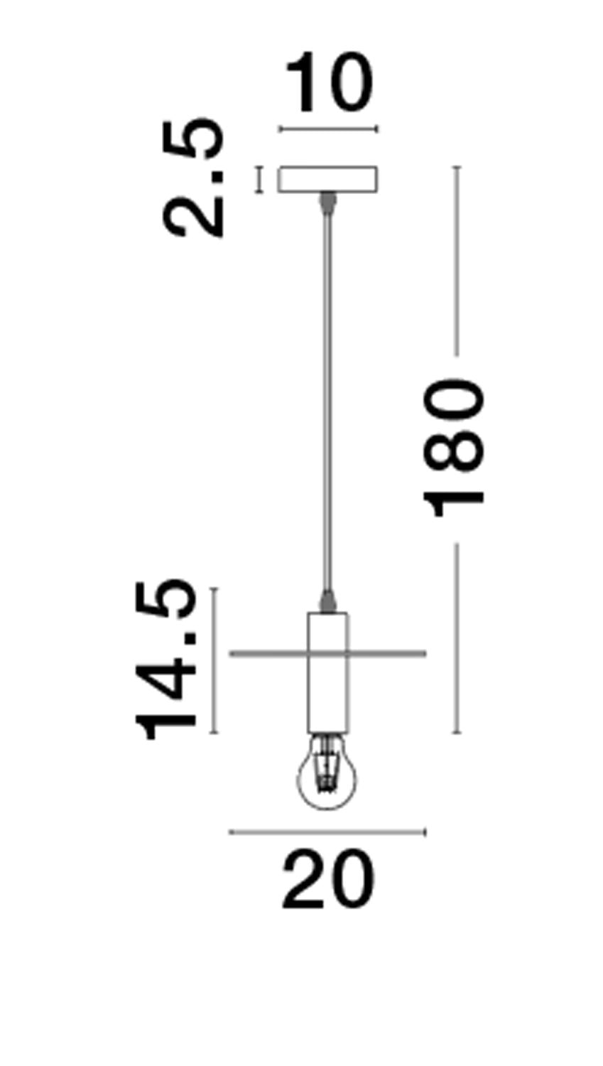 Suspension Royal dorée (9501240)