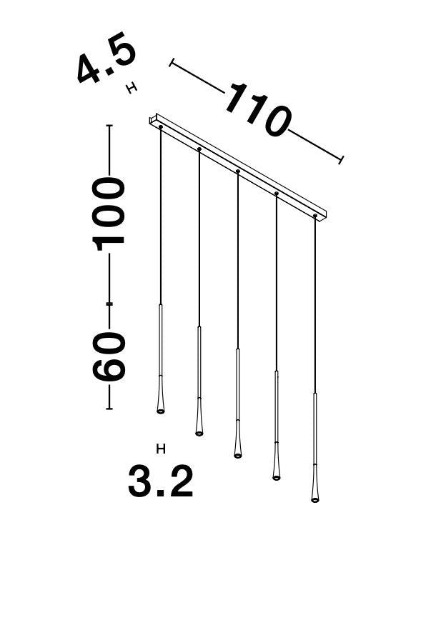 Suspension Goccio dorée