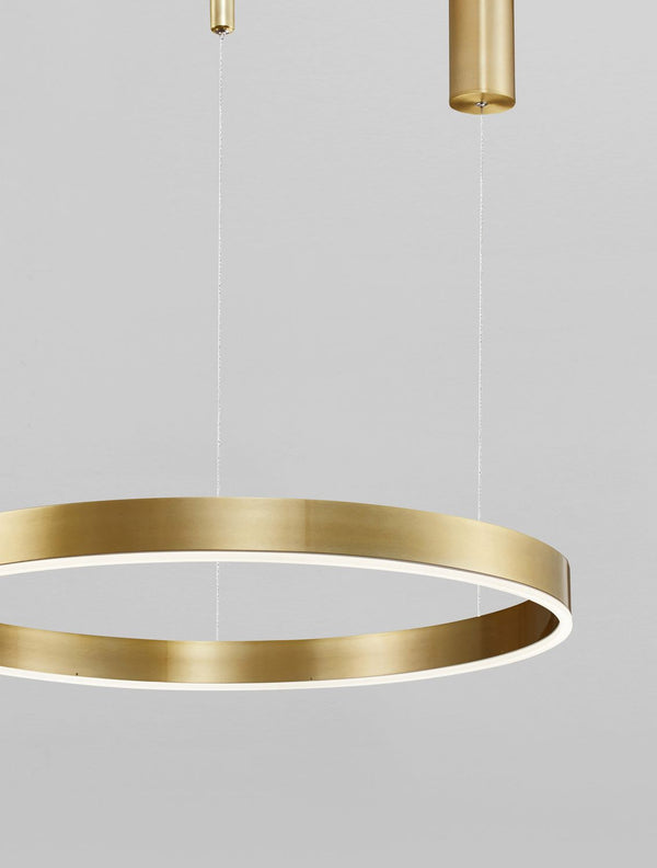 Suspension luminaire | Motif Laiton H 200 cm