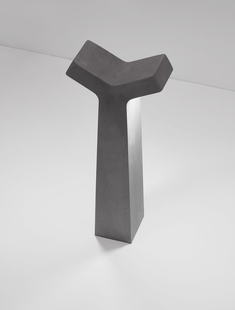 Borne extérieure Aran grise, verre, H 70 cm (9540211)