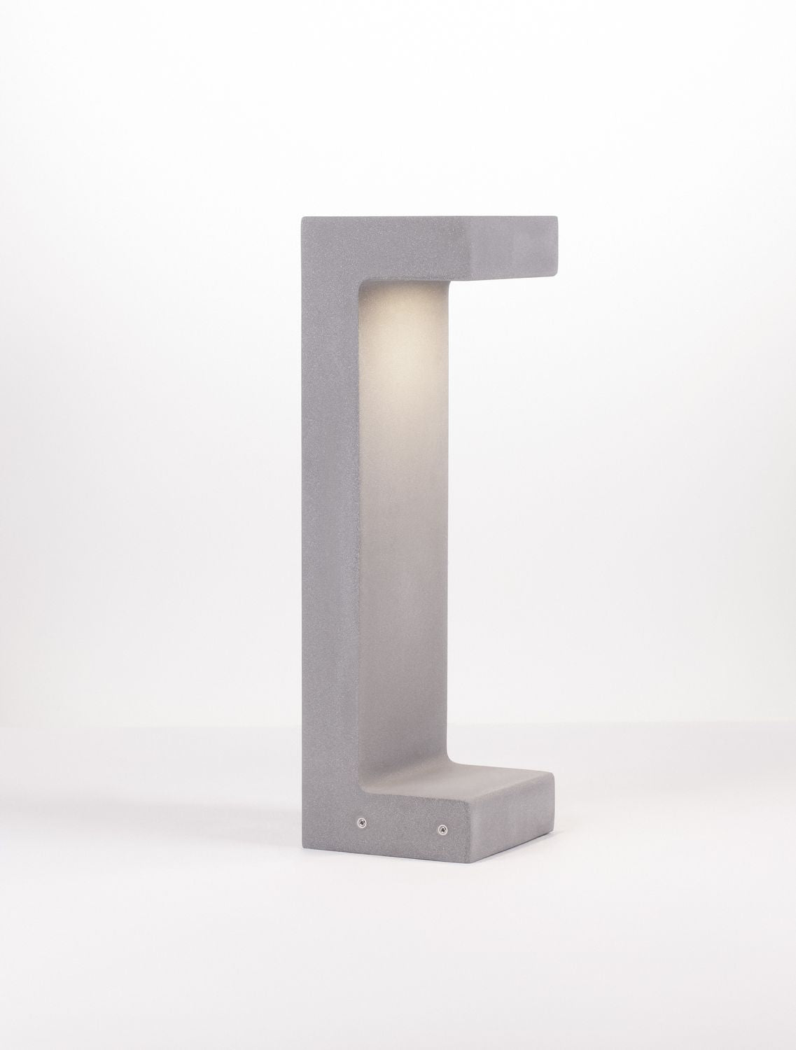 Borne extérieure Aran grise, verre, H 50 cm