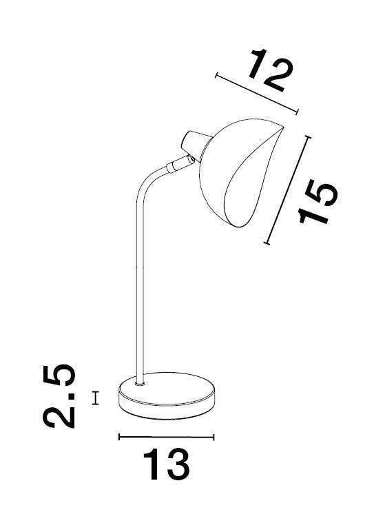 Lampe à poser Geti noire
