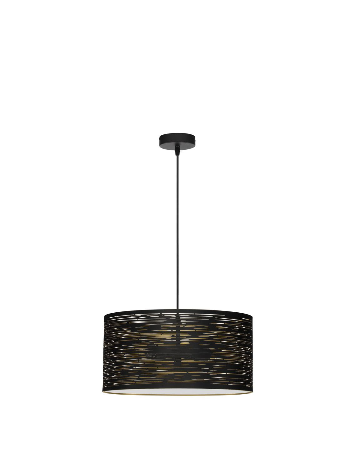 Suspension Zane 2 lumières noire