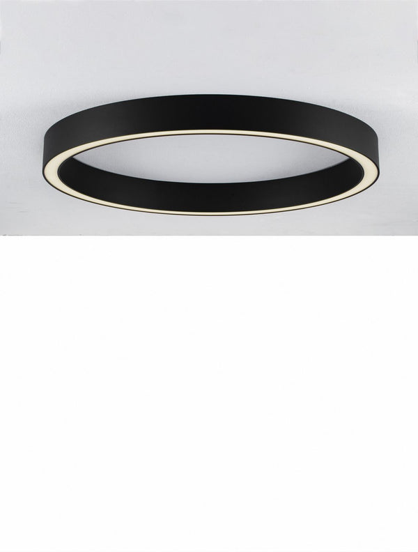 Plafonnier Sting noir, L 80 cm