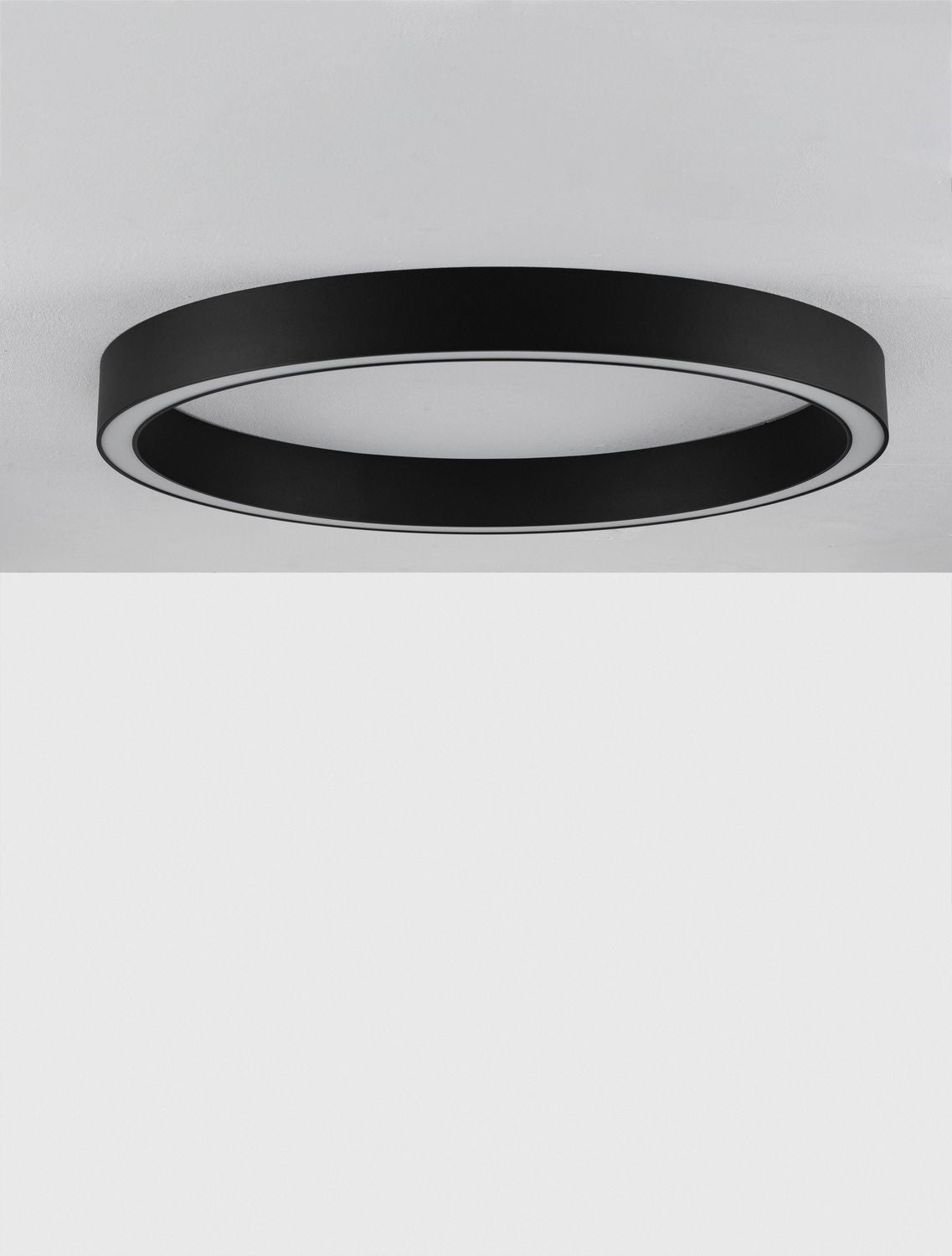 Plafonnier Sting noir, L 80 cm