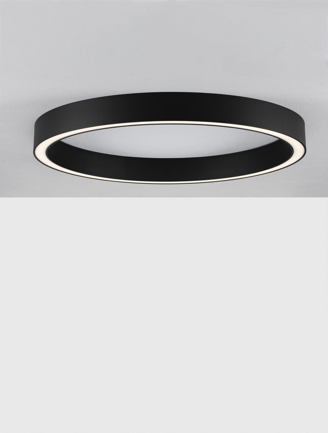 Plafonnier Sting noir, L 80 cm