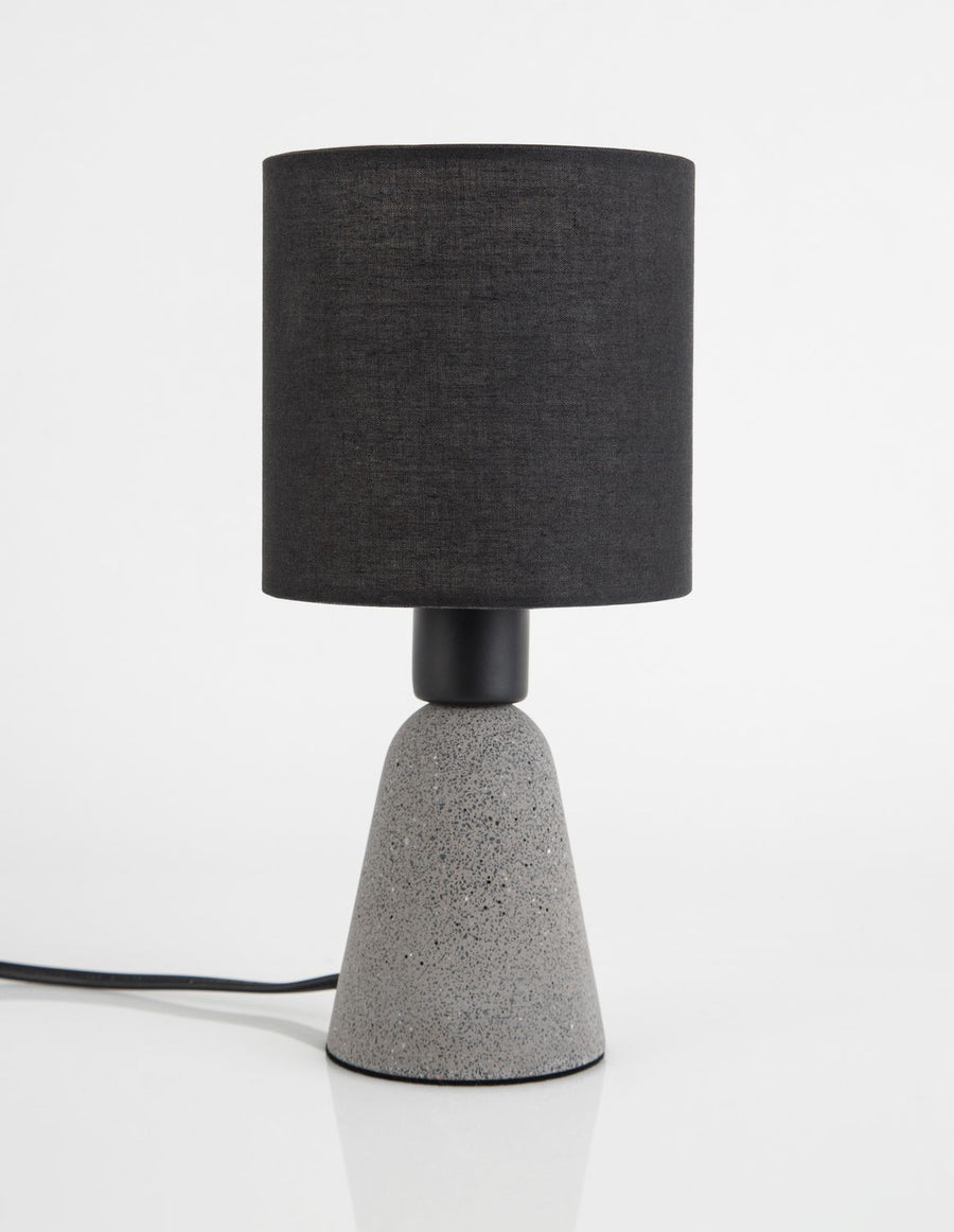 Lampe à poser Zero grise, béton