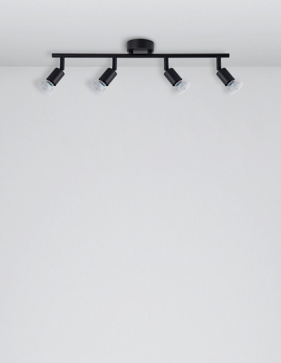 Plafonnier LUP 4 lumières noir