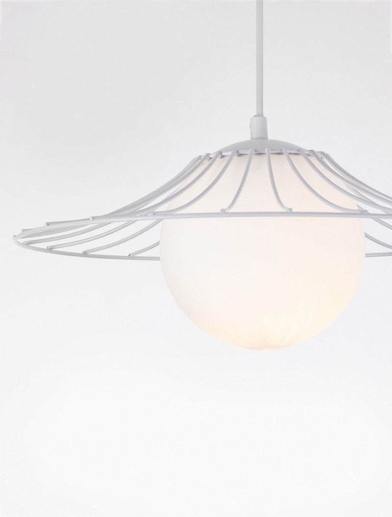 Suspension FLY blanche, verre