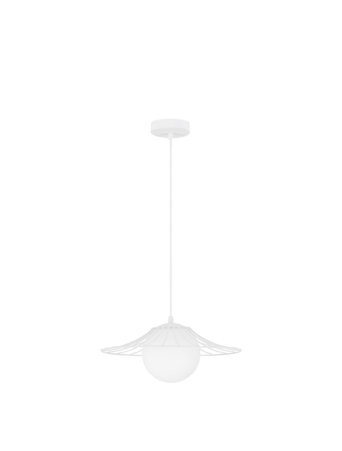 Suspension FLY blanche, verre