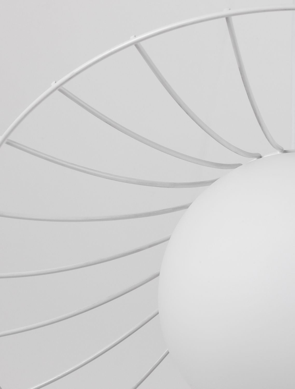 Suspension FLY blanche, verre